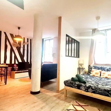 Appartement Chic Et Normand, Parking Facile, Wifi Hd à Pont-Audemer Extérieur photo