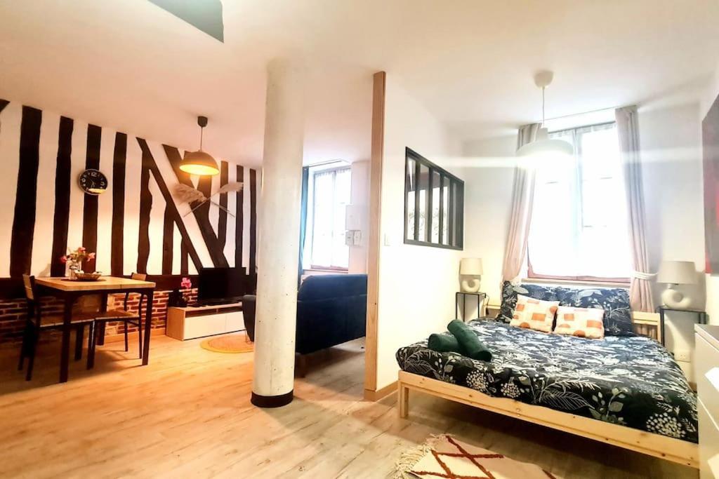 Appartement Chic Et Normand, Parking Facile, Wifi Hd à Pont-Audemer Extérieur photo
